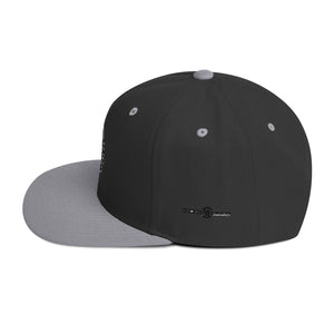 Black and white Snapback Hat