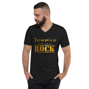 Real Rock Unisex Short Sleeve V-Neck T-Shirt